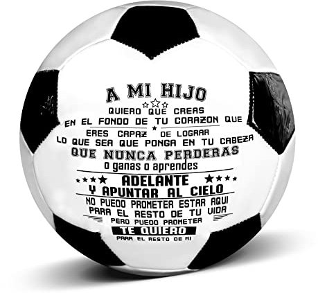 Uloveido A My Son Football Size 5 Match Training Soccer Ball Spanische Sprache Y594 (A My Sohn)