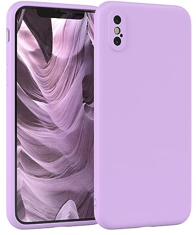 EAZY CASE - Silikonhülle für iPhone XS Max Hülle Silikon Case Lila weich stoßfeste Handyhülle iPhone XS Max Schutzhülle mit Kameraschutz Dünn Premium Schutz Cover TPU Phone Bumper in Violett