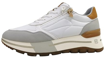 TT.BAGATT D31-AKI01 Damen Schnürer, Light Grey / Multicolour, 39 EU