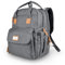 SNDMOR Rucksack Wickelrucksack, Wickelrucksack Lässigs, Hohe Kapazität Baby Wickeltaschen Geeignet Zum Reisen, Einkaufen und Spazierengehen(Hellgrau)