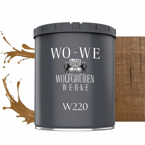 Dickschichtlasur 2in1 Holzlasur Holzschutzlasur außen und innen Bangkirai - 750ml