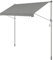SONGMICS Klemmmarkise, Balkonmarkise, höhenverstellbar, mit Handkurbel, Sonnenschutz, für Balkon, Terrasse, Garten, 350 x 120 cm, grau GSA352G01