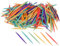 INNSPIRO Maxi Pack Palillos planos mix 6 colores 65mm. 2500u., de madera, para Manualidades, adornos, crear construcciones.