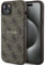 Guess GUHMP15MG4GFRW Hülle für iPhone 15 Plus / 14 Plus 6.7 braun hardcase 4G Collection Leather Metal Logo