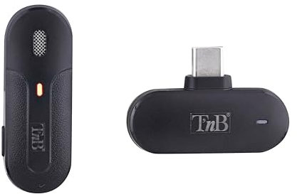 T'nB - Micro Cravate sans Fil avec boîtier de Charge, Technologie de réduction de Bruit, Plug and Play- Noir