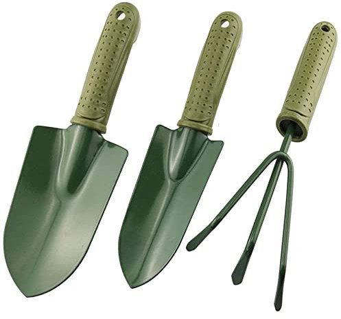 3-in-1-Gartengerät, Schaufel zum Graben, Gartenkelle für Rasenpflanzung, Spaten, Kunststoffgriff, rutschfest