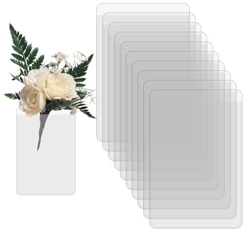 10pcs Support Boutonnière, sans Revers Fournitures de Corsage Support Boutonnière de Poche Souple et Transparent pour Boutonnière pour Mariage Bal de Fin d'Année (Fleurs Non Incluses)