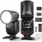 NEEWER Z2-S 2.4G TTL Round Head Flash Speedlite for Sony, 76Ws Speedlight with Upgraded UI, Modeling Lamps, TTL/M Quick TCM Switch, 1/8000s HSS, 2600mAh Battery, 480 Full Power Flashes, Cleaning Cloth