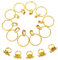 Hohopeti Halloween Stil Schädel Set Ohrringe Finger Ringe Party Zubehör Für Halloween Karneval Cosplay