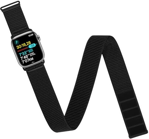 Arm/Ankle Band Compatible with Apple Watch 38mm 40mm 41mm 42mm 44mm 45mm 46mm 49mm for Women Men, Adjustable and Breathable Nylon Armband/Ankle Strap for iWatch SE Ultra Ultra2 10 9 8 7 6 5 4 3 2 1
