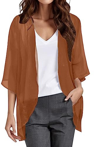 Sunnyuk Spolverino Donna Estivo,Cardigan Lungo Donna Estivo Spolverino Leggeri Taglie Forti Giacca Aperto Cerimonia Giacche Comode Eleganti Cardigan Lungo Cotone Curvy