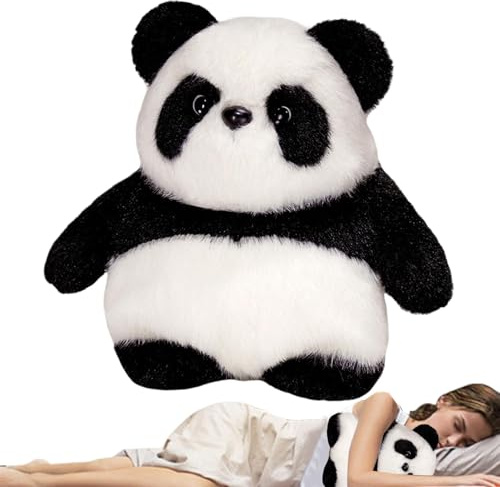 Plüsch-Panda Plüschtier | Doppelseitiges Hundeplüschtier | Doppelseitige Reißverschlusspuppe für Mädchen, um Kinder zum Wachsen zu begleiten