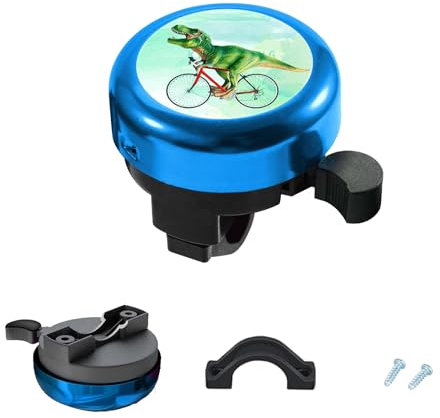 Gfamous Children's Bicycle Bell,Dinosaurier,Bell Bicycle Children's Bell,Bike Bell Kids,Crisp Sound, for Bicycle,Scooter, Tricycle, Children's Bike, Children's Bike, Mountain Bike