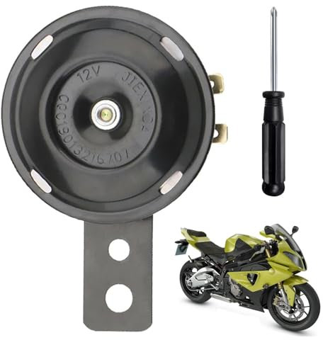 12V Laut Universal Horn,Hupe Motorrad Auto Hupe Universal Horn hupe 12V,Signalhorn hupe,Ausgestattet mit einem Schraubendreher,Für motorräder,Elektroroller