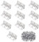Bisagras Plegables de Acero Inoxidable, Bisagras Puertas Madera, 55 * 34mm Bisagra Silenciosa, 10 PCS Bisagras Acero Inoxidable, Bisagras, Bisagras Puertas, con 62PC Tornillos para Muebles,Armario