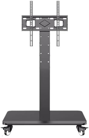 Supporto TV universale Supporto TV Supporto TV da pavimento con ruote Carrello TV mobile per la maggior parte dei televisori da 32 a 60 pollici, Supporto TV regolabile in altezza S(Nero-70*140 cm)
