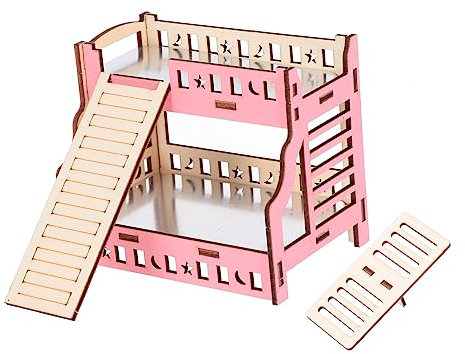 BESTonZON Entertaining Hamster Cooling Bed Toy Climbing Ladder Seesaw for Healthy Pet Growth
