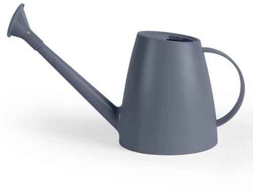 Watering Can for Indoor Plants, Plant Watering Can with Detachable Spray Head for Plant Garden Flower, Long Spout Water Can for Outdoor Watering Plants 1.8L 60oz 1/2 Gallon (Gray)