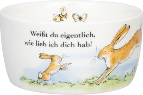 KÖNITZ Müslischale Weißt du eigentlich, wie lieb ich dich hab? 380 ml aus Porzellan