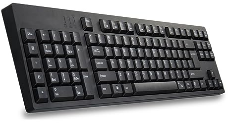 Teclado ergonómico para zurdos de 109 teclas, interfaz USB dual, ABS negro, cable de 1,45 m, diseño