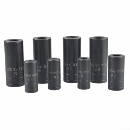 8-teiliges Windeisen Steckschlüssel-Set, Karbonstahl, Doppelkopf, Vierkant-Ratschenschlüssel-Set, 1/4 Zoll, 3/8 Umwandlung, Steckschlüssel-Adapter für Kfz-Reparatur-Werkstattwerkzeuge