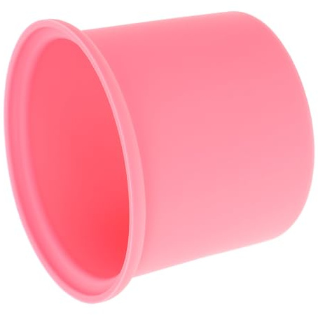 Baluue Silicone Wax Warmer Liner Bowl Pink Ergonomic Hair Removal Wax Melt Pot Replacement Dish for Home and Salon Use Non-stick Easy to Clean Safe and Reliable