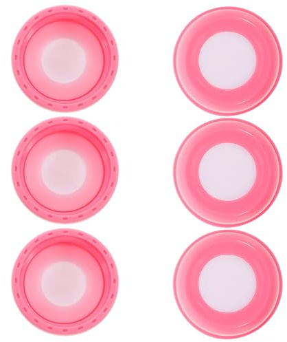 Auslaufsichere Babyflaschen Deckel für Muttermilch -pack Rosa | Wiederverwendbar, Kompatibel mit Vielen Milchflaschen, für Reise und Aufbewahrung, 6 Stück