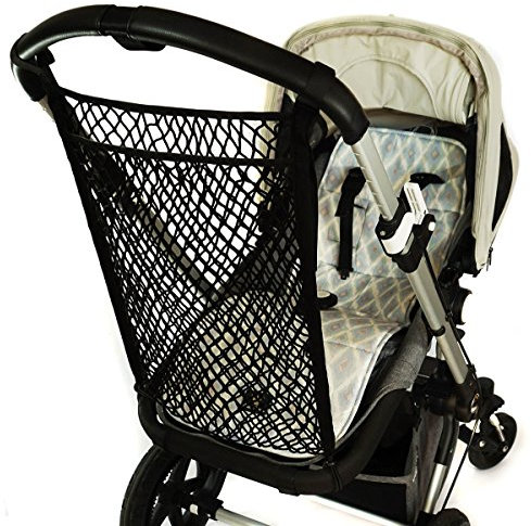 Universalnetz Netzbeutel Neztasche für Kinderwagen mit Knebelverschlussund Ankerverschluss [064]