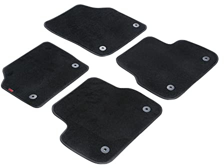 LAMPA 23243 Fußmatten Set Vorne und Hinten schwarz Kompatibel mit LAND ROVER Discovery Sport L550