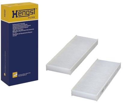 HENGST - Innenraumfilter E4912LI-2 - Luftfilter für den Innenraum mit Pollenfilter - Filtert Staub & Pollen für Allergiker - Für saubere Luft im KFZ - Automotive Zubehör für Fahrzeuge