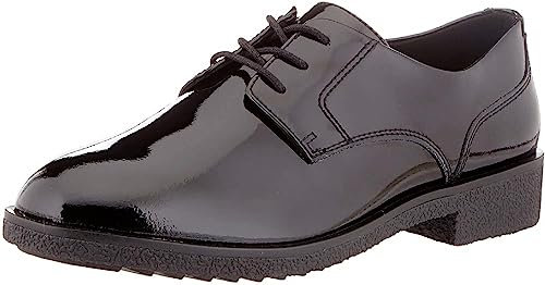 Clarks Griffin Lane 261431134, Scarpe Stringate Derby Donna, Nero (Black Pat Black Pat), 37 EU