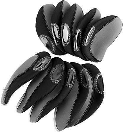 VGEBY1 Head Covers, 10 Stück Club Heads Protector Eisen Club Head Covers Golfschläger Schutzhülle Set
