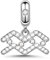 GNOCE Sternzeichen Charms Constellation Charms Anhänger Sterling Silber Sternzeichen Dangle Charms mit Zirkonia fit für Armband/Halskette Frauen Mädchen (Wassermann)