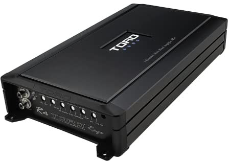 TORO TECH – R4. 2500 Watt MAX – 1050 Watt RMS 1Ω Stabile Monoblocco Amplificatore per auto Qualità del suono Classe D Design, Built-in Auto Sensing Turn-On, Amplificatore subwoofer