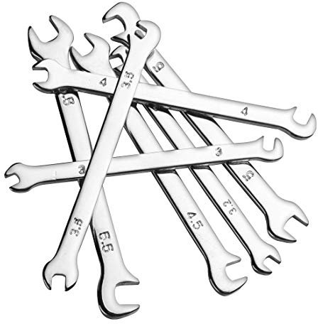 Andux Chiave inglese metrica mini chiave aperta da 3mm-5,5mm MNBS-07