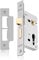XFORT® Satin Chrome Euro Profile Sashlock 65mm, Internal & External Door Sashlock with Euro Cylinder Key Locking Security, Fire Rated Protection
