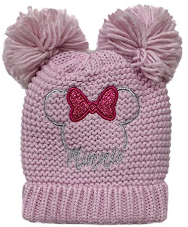 Wintermütze Disney Baby Minnie Bommel und Stickerei Mütze Mädchen 3402, Pink 50 cm
