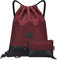 LIVACASA Turnbeutel Hipster Sportbeutel Wasserabweisend Mit Leder Gym Beutel Gefüttert Mit Innentasche Schlüsselbund Damen Gym Bag Herren Tüte Rucksack Außentasche Gymsack Rot mit Geldtasche