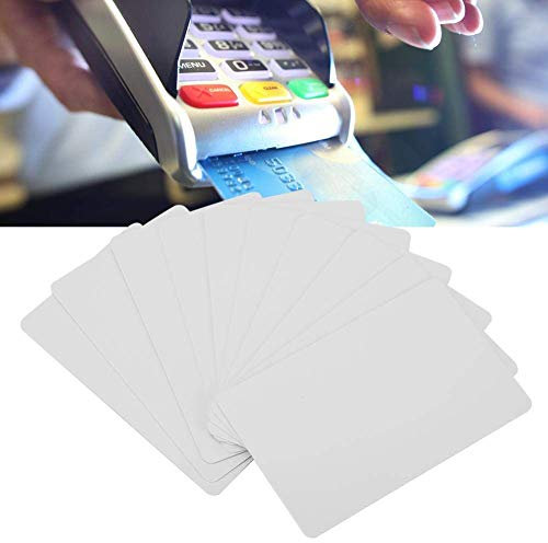 Heayzoki 10-teilige NFC-PVC-Karte, Premium-Blank-PVC-Karten für Ausweisdrucker, NFC-Karten mit weißer PVC-Karte, kompatibel mit Tagmo Amiibo und NFC-fähigen Mobiltelefonen