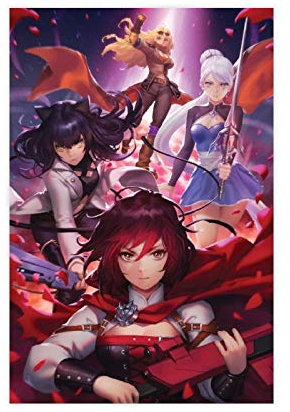 Anime-Poster RWBY (2) auf Leinwand, Wandkunst, Deko, Bild, Gemälde für Wohnzimmer, Schlafzimmer, Dekoration, 60 x 90 cm, ohne Rahmen, Anime-Poster RWBY (2) 1