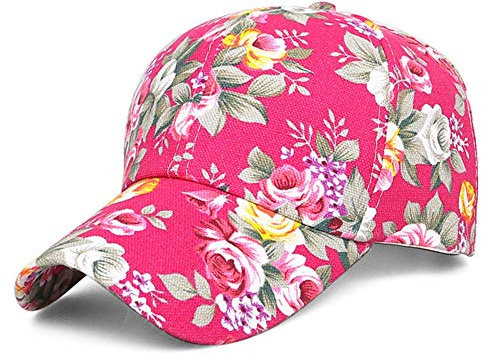 Cappello Berretto Uomo cap Berretti da Baseball da Donna Primaverili Cappelli Snapback con Cappuccio A Fiore Sunmmer Traspirante in Maglia di Moda per Le Donne Cappello da Sole per Ragazze-Rose_R