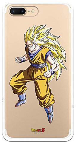iPhone 7 Plus Case - iPhone 8 Plus Official Dragon Ball Goku Super Saiyan 3 Protect Your Mobile Phone Flexible Silicone Case Official Licensed by Dragon Ball