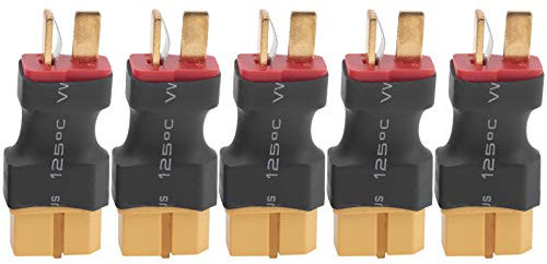 Adaptateur de Batterie RC, 5 Pièces Sans Fil, Deans T, XT60, Universal Connecteur Femelle, Adaptateur Universel pour Modèles RC, Drones, Outils Electriques