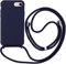 wentdzSW Cordon de Coque Compatible avec iPhone 6/7/8 (4.7),Couleurs de Bonbons Cover Silicone Liquide Lanyard Case Réglable Collier pour Étui Housse -Bleu