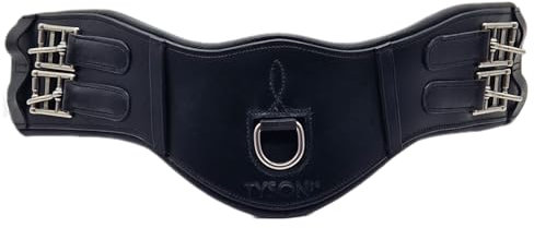Leder Sattelgurt Soft Mondgurt ergonomisch Kurzgurt Ledersattelgurt 45 55 65 75 cm Tysons (75 cm)