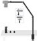 Overhead Camera Desk Mount Stand, Tinpops Webcam Stand Microphone Boom Arm Stand with 1/4“ 3/8 5/8 Screw for DSLR Camera Photography/Videography/Live Streaming/Photo Shooting/Broadcast
