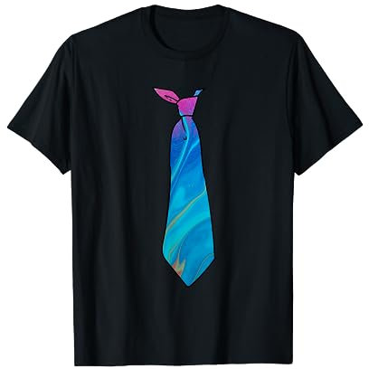 Lustiger Anzug - bunt - schön - ästhetisch - Krawatte - Krawatte T-Shirt