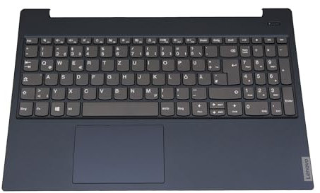 Lenovo 5CB0S18710 Original Tastatur inkl. Topcase DE (deutsch) grau/blau für IdeaPad S340-15IWL (81N8), 15API (81NC), 15IIL (81VW), 15IIL (81WL), 15IML (81NA)