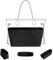 DGAZ Seide Handtasche Organizer für Neverfull PM/MM/GM, Taschenorganizer Tasche in Tasche Organizer, Taschenformer Einsatz mit Innentasche (Schwarz, MM)