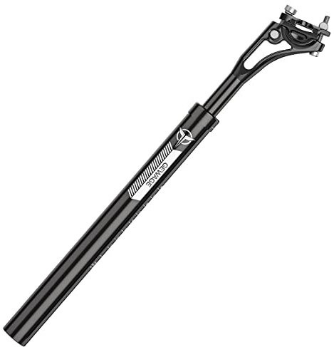 GEWAGE Aluminium-Federung Sattelstütze 27,2 30,9 31,6 mm verstellbar für Mountainbike Rennräder eBike MTB BMX (Schwarz)